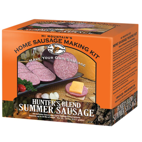 Hi Mountain Summer Sausage Seasoning Kit | HUNTER'S BLEND | Includes 10