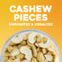 5 lbs (80 oz) Sunbest Natural Raw Cashew Halves & Pieces, Unsalted & Unroasted Bulk Cashews to Eat For Party Snacks