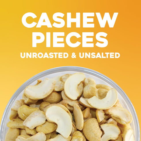 3 lbs (48 oz) Sunbest Natural Raw Cashew Halves & Pieces, Unsalted & Unroasted Large Cashews to Eat For Party Snacks