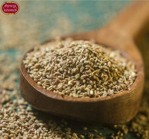 Ajwain Seeds (Carom Seeds) 3.5 oz, Resealable Bag by Spicy World