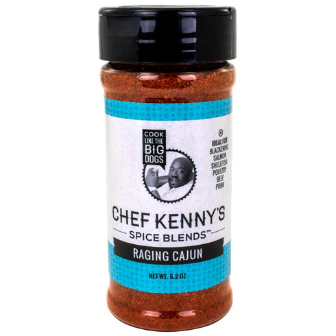 Chef Kenny's Gilbert's Ultimate Raging Cajun Seasoning - No GMO, Gluten Free, Low Sodium, 5.2 oz
