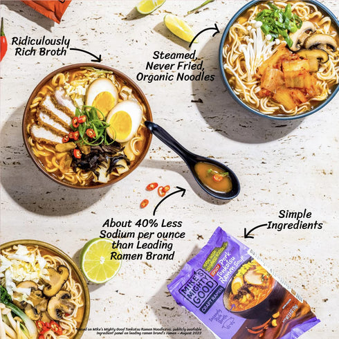 2.4 (Pack 7) Mike's Mighty Good Craft Ramen, Spicy Pork Tonkotsu Ramen Soup, Ounce