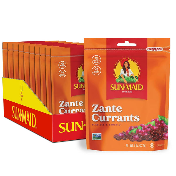 Sun-Maid California Sun-Dried Zante Currants - (10 Pack) 8 oz Resealable Bag