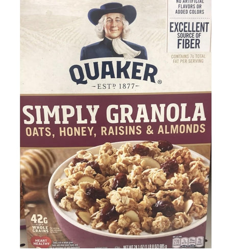 HYLTON TRADES Quakers Simply Granola, 34.5 oz., Pack of 2