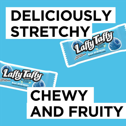 (145 Laffy Taffy Candy, Blue Raspberry Flavored, Individually Wrapped Candy Pieces)