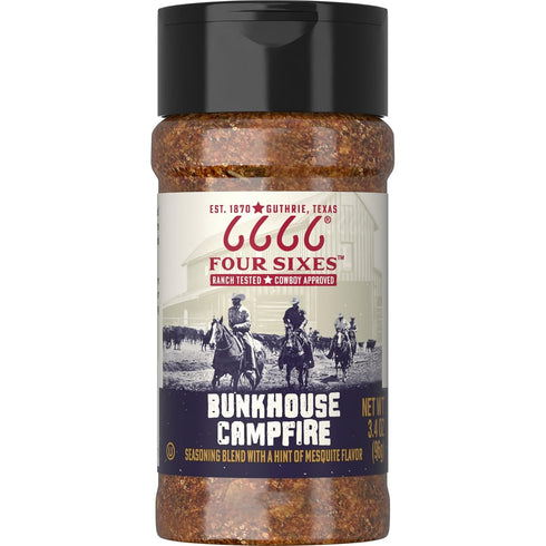 6666 Four Sixes Campfire Seasoning, 3.4 Ounce