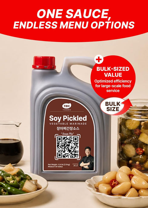 7.1 lb (3.2 TBK THEBORN Soy Pickled Vegetable Marinade, Quick Pickle Brine for Onions, Radish, Cucumbers, Jalapenos