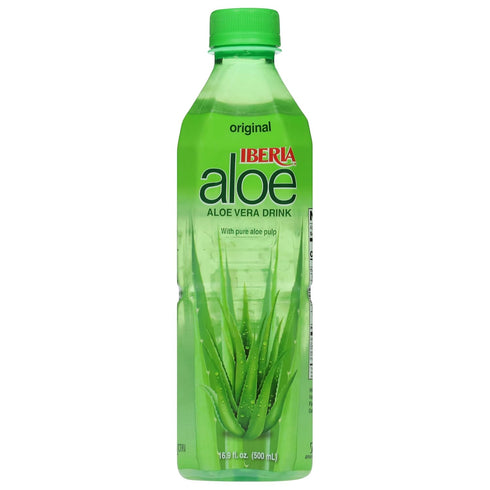 16.9 Oz (Pack 24) Iberia Aloe Vera Drink With Pure Aloe Pulp, Soursop, Fl