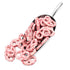 1 Lb Valentine's Day Strawberry Yogurt Covered Pretzels with Red Nonpareils, Pink, Jar