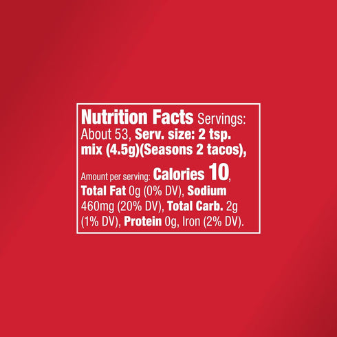 8.5 oz McCormick Mild Taco Seasoning Mix