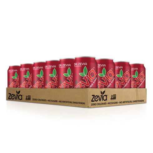 Zevia Pack, (24 (Pack 12 Zero Calorie Sodas Variety Dr Cans) and Cherry Cola of Cans)