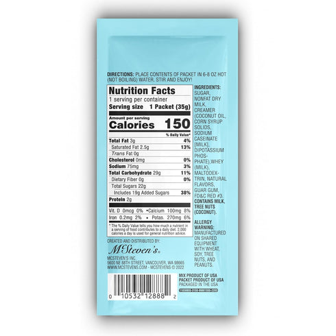 1.25 (Pack 5) McSteven's Unicorn Dreams Pink Hot Chocolate, Ounces