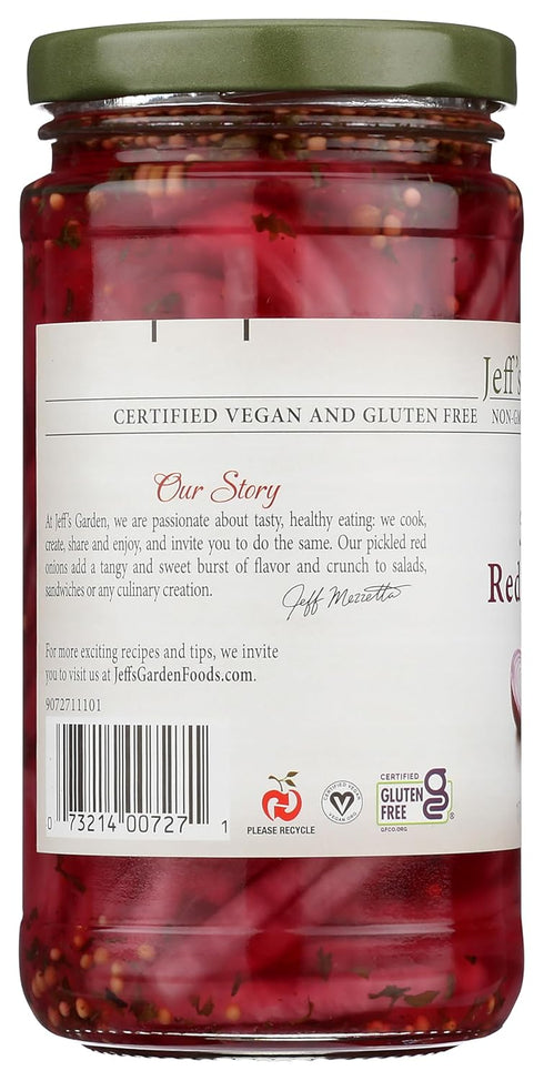 12 Oz Jeff'S Garden, Onions Red Pickled, Fl