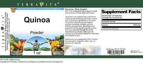 Terravita (1 oz, 521246) Quinoa Powder ZIN: