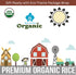 Set 4 2 LB Set Certified Organic Thai Jasmine Rice Gift - Medley Rice Kinds - Brown, Red, Purple Riceberry, Mixed Rice