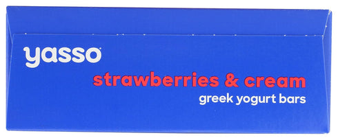 14 YASSO Strawberries & Cream Greek Yogurt Bars, FZ