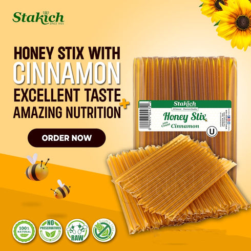 (200 Stakich Cinnamon Honey Stix Stix)