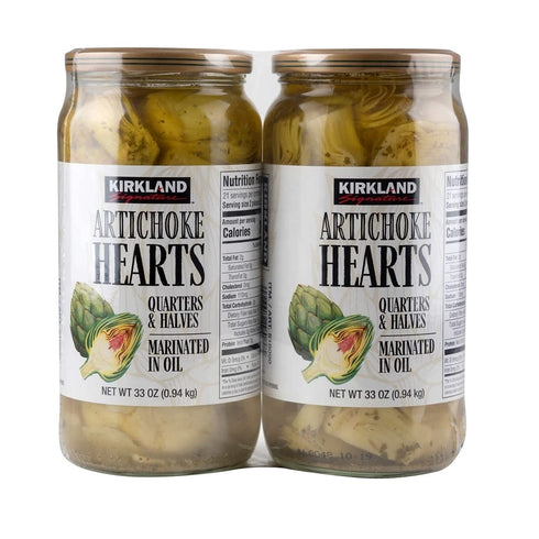 KIRKLAND Signature Artichoke Hearts, 33 Oz (Pack of 2)