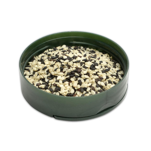 Pereg Black & White Sesame Seeds - 5.3 Oz, Unhulled Raw Seeds, Crunchy Flavor, Keto Friendly, Kosher
