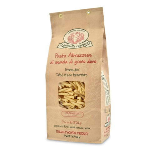 Rustichella d'Abruzzo Casareccia - 500g Home-Style Pasta - Classic Durum Wheat Pasta