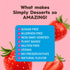 Simply Delish Plant Based Natural Strawberry Jel Dessert, 6 Pack, Zero Sugar, Gluten Free, Vegan