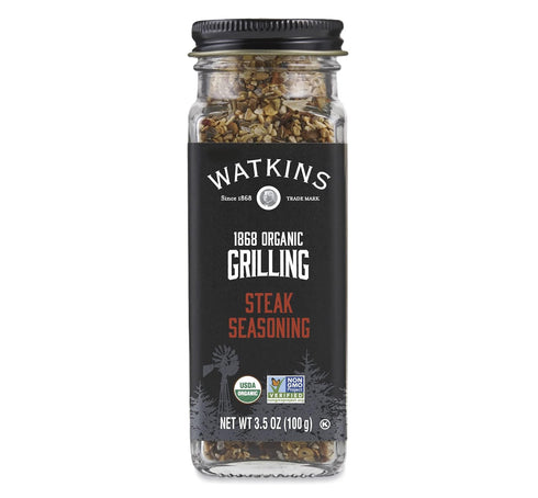 Watkins Organic Grilling Steak Seasoning, 3-Pack, 3.5 oz