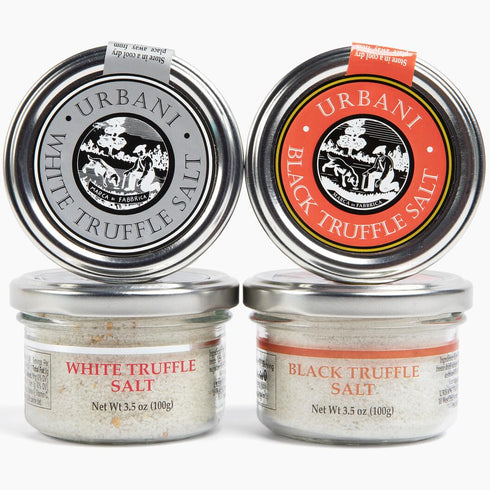 Urbani Truffles Black Truffle Salt, 3.5 Oz Gourmet Seasoning with Real Truffles