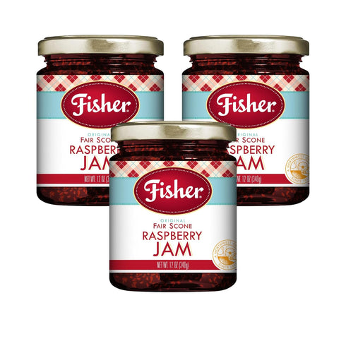 Fisher Fair Scone Raspberry Jam, Made with Real Raspberries as the #1