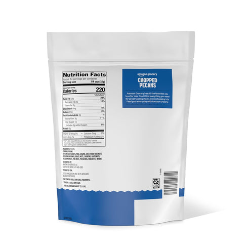 16 Oz Packaging Amazon Grocery, Chopped Pecans, (Previously Happy Belly, May Vary)