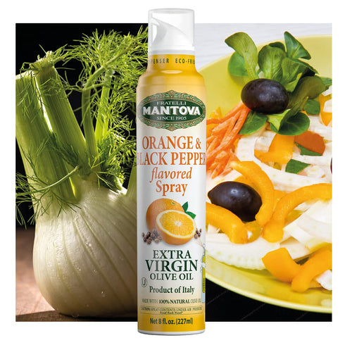(Pack 3) FISH SEASONING Extra Virgin Olive Oil Lemon, Garlic, Orange and Black Pepper Spray