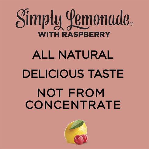 52 Oz Simply Lemonade with Raspberry All Natural, Fl Bottle