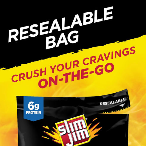 3.75 oz Slim Jim Bites, Mild Bite-Sized Smoked Sausage Snacks