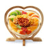 Dried Fruit Gift Basket- Heart Shaped Food Tray- Gourmet Assortment of Premium Tropical Fruits in Reusable Bamboo Heart
