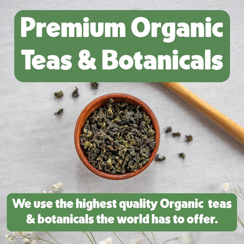 (50 100% Heavenly Tea Leaves Organic English Breakfast Pyramid Tea Bags), Bulk Compostable Black Tea Sachets - Plastic