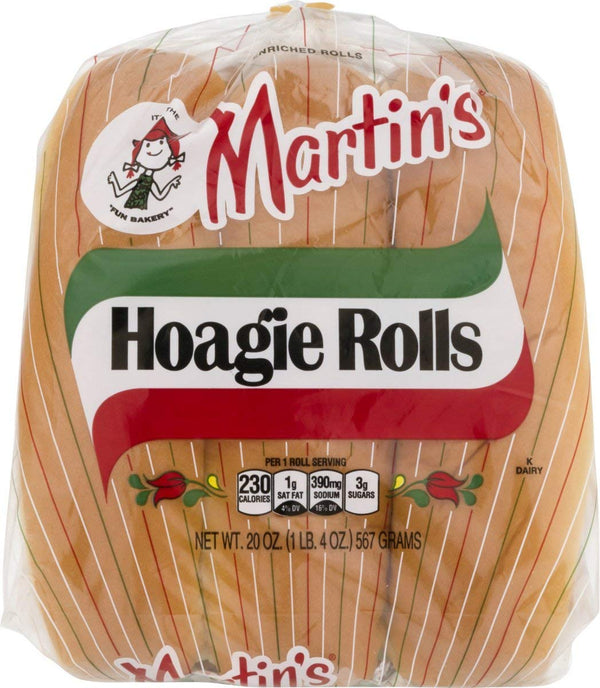 MARTIN'S Hoagie Rolls- 6 pk 20oz (4 bags)