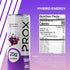 20g 200mg 90 12 Pack PROX Hybrid Energy Drink with Protein, Zero Sugar, Natural Caffeine, Calories, (Mixed Berry)