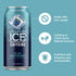 Vallary 16 Oz (Pack 8) Water, Sparkling + Caffeine Blue Raspberry, with Antioxidants and Vitamins, Zero Sugar, Fl