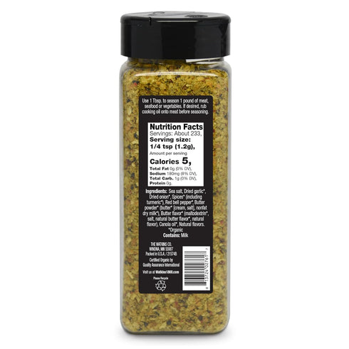 Watkins 1868 Organic Grilling Buttery Herb Seasoning, Bulk 9.8 oz (Pack of 1)