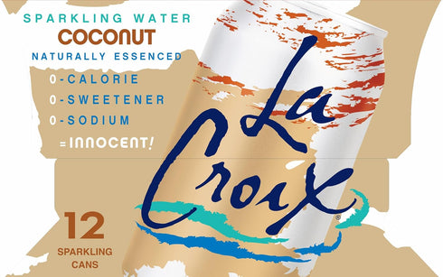 12 Oz, 12 Pack La Croix, Water Sparkling Coconut, Fl