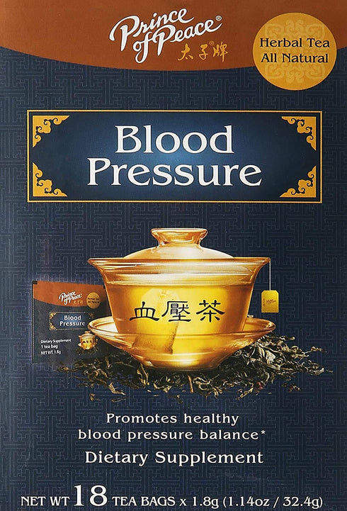 Prince of Peace Blood Pressure Tea, 2 Pack - 18 Tea Bags Each