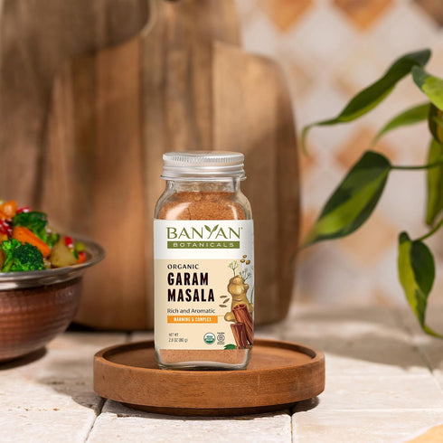 3.5 oz Banyan Botanicals Garam Masala Organic Garam Masala Seasoning Blend Versatile Spice Mix for Cooking and Baking