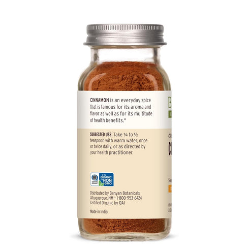 Banyan Botanicals Organic Cinnamon Powder – Ceylon Cinnamon – Spice Jar, Non-GMO Vegan