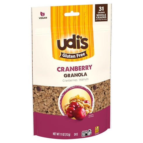 Udi's 11 oz. (Pack 6) Gluten Free Cranberry Granola