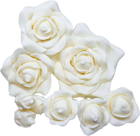 Sugar Roses - SET OF 9 Sugar Paste flowers - Cake Decoration