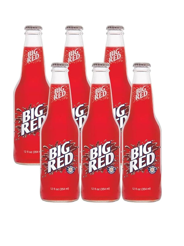 Prime Collectibles Big Red Soda Made with Real Sugar 6 Pack of 12 oz