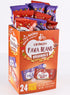 Pack 24 1 oz 130 The Happy Snack Company Fava Beans Variety x (Smoky BBQ Flavor and Pizza Flavor). High Fiber Vegan