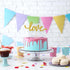 Gold Glitter Love Cake Topper - Wedding/Engagement/Bridal Shower/Anniversary/Birthday Decorations Supplies