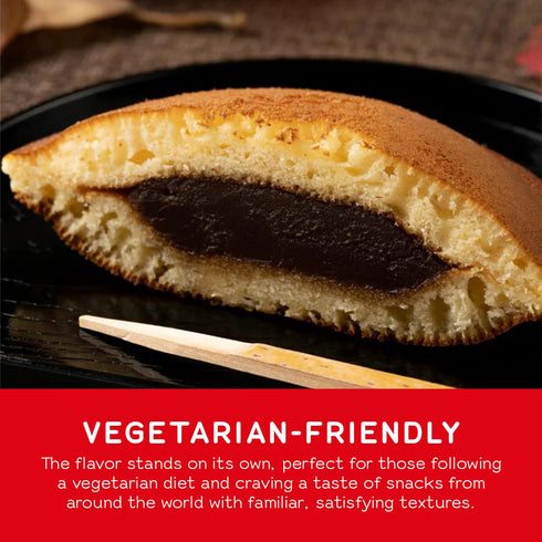 10.58 oz (Pack 1) Shirakiku Dorayaki Red Bean Japanese Snacks Mini Red Bean Pancakes from Japan Sweet Asian Snacks