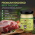 AUX DELICES DES BOIS 11 Oz, Aux Dlices Des Bois Premium Rendered Beef Tallow, Natural Cooking Fat for Searing, Frying