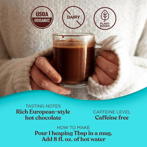 15 Four Sigmatic Calm Mushroom Cocoa Mix | Organic Dark Hot Cocoa Mix with Reishi Mushroom | Vegan, Dairy Free |